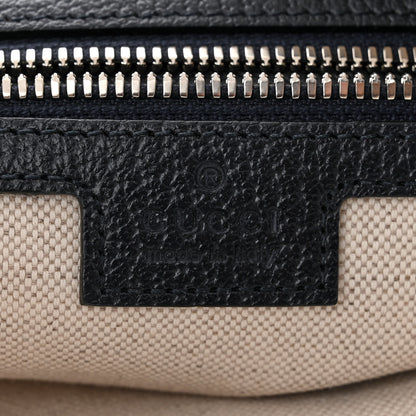 Gucci GG Supreme Monogram Textured Dollar Calfskin Web Small Ophidia Half Moon Hobo Beige Blue 6 of 10
