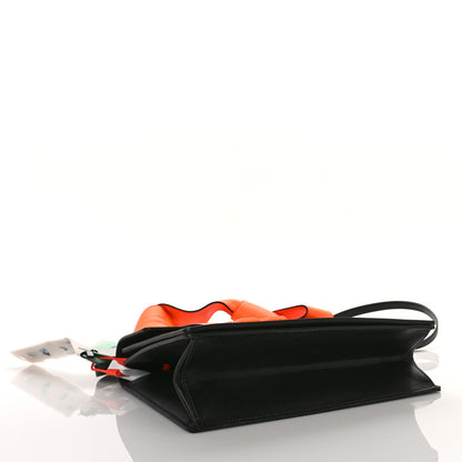Off-White Calfskin Jitney 1.4 Bag Black Orange 4 of 9