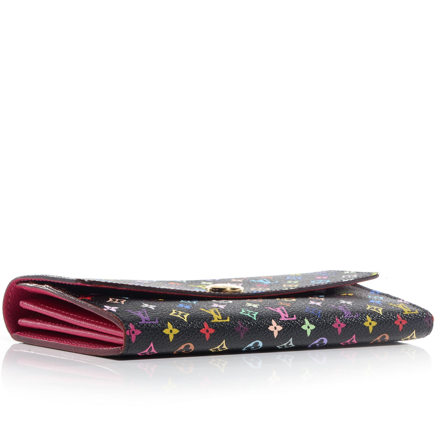 Louis Vuitton Monogram Multicolor Sarah Wallet Black Grenade 4 of 8