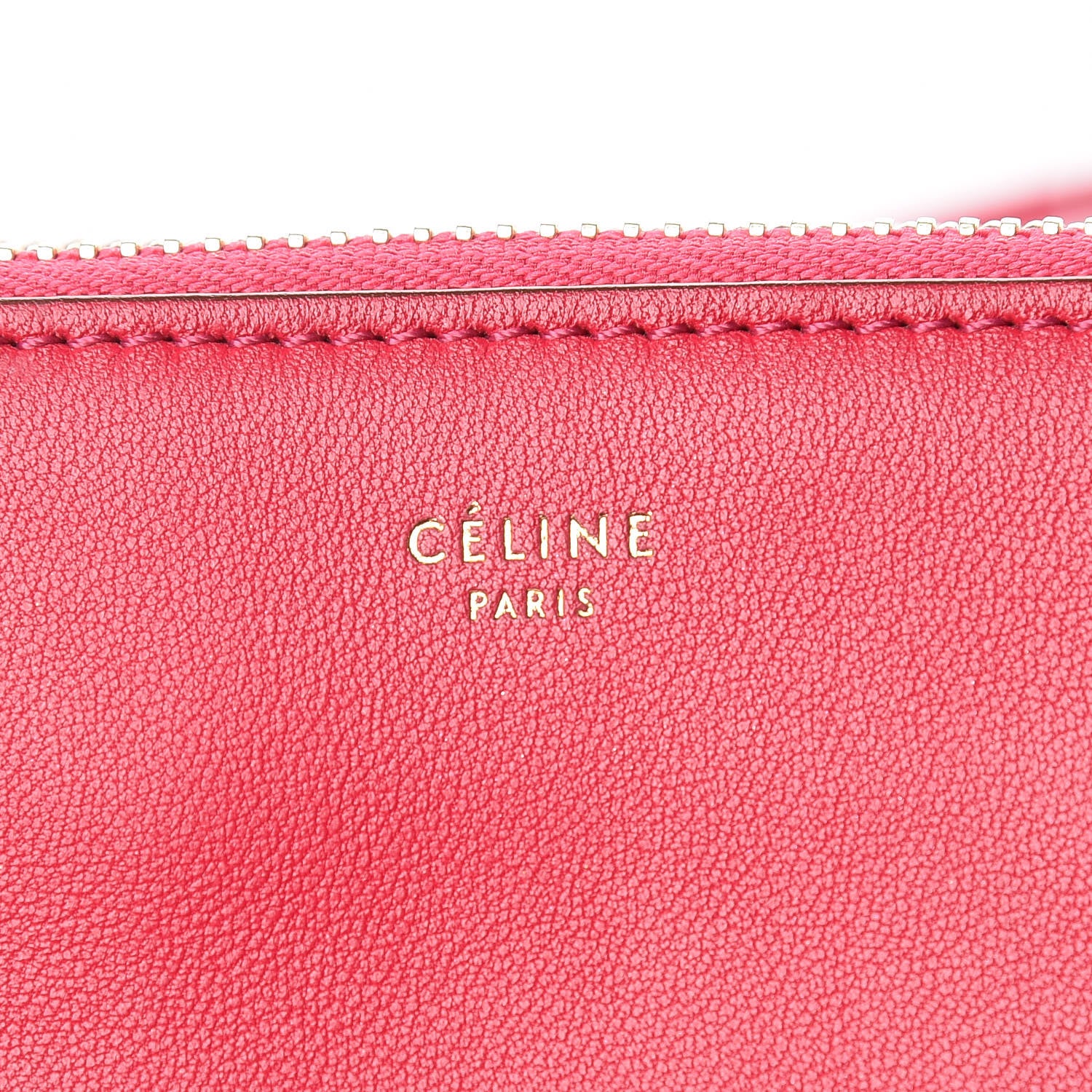 Celine Lambskin Large Trio Crossbody Bag Fuchsia 11 of 13