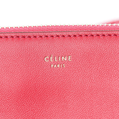 Celine Lambskin Large Trio Crossbody Bag Fuchsia 11 of 13