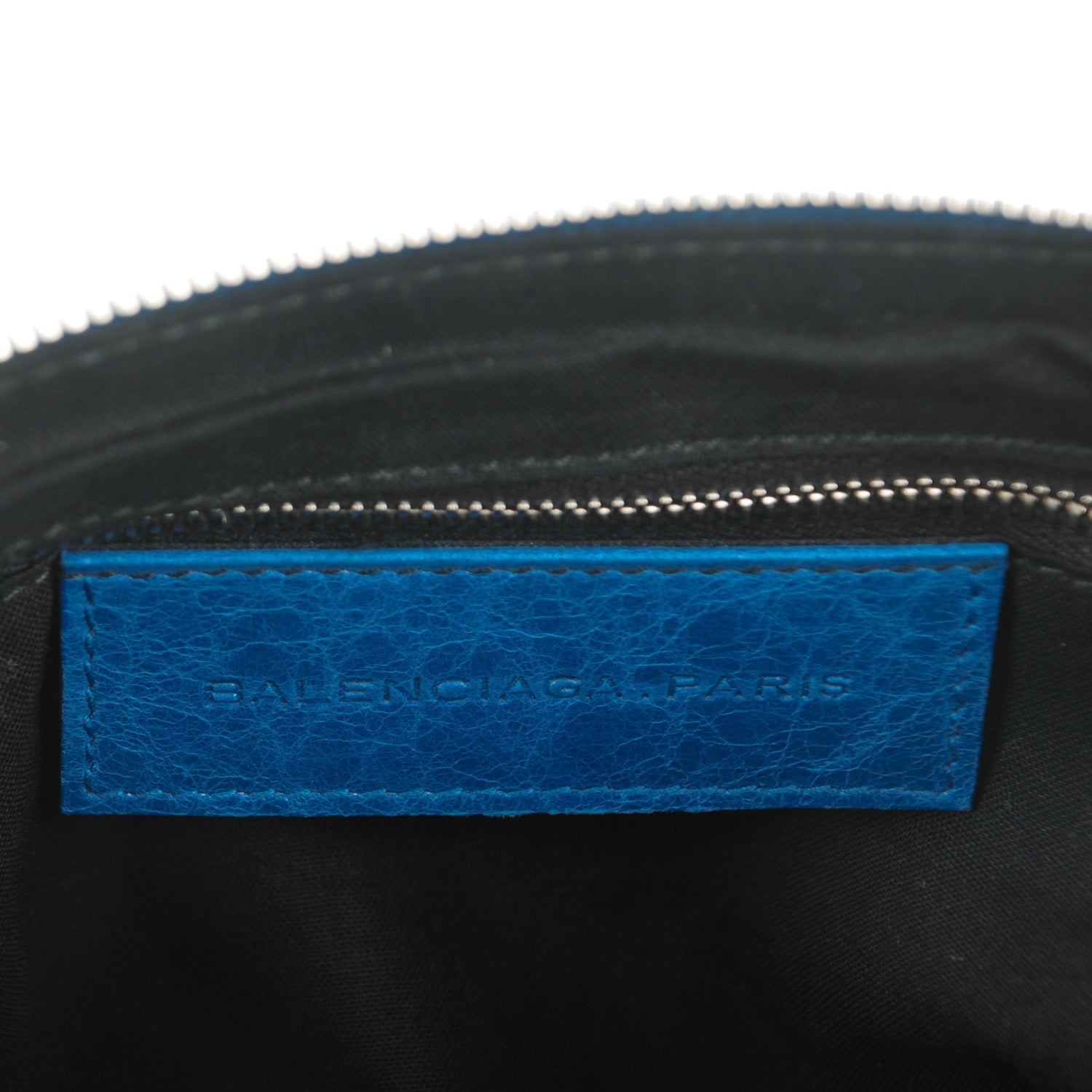 Balenciaga Agneau Giant 21 Silver Hardware Flat Handle Clutch Electric Bleu 6 of 7
