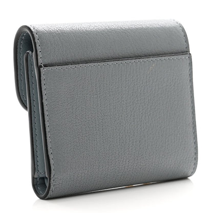 Christian Dior Goatskin Saddle Lotus Wallet Gray 3 of 6