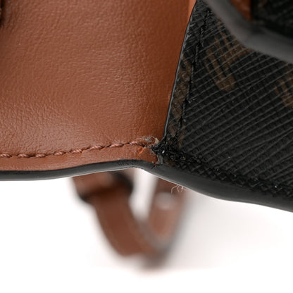 Celine Triomphe Canvas Lambskin Wallet On Strap Tan 11 of 12