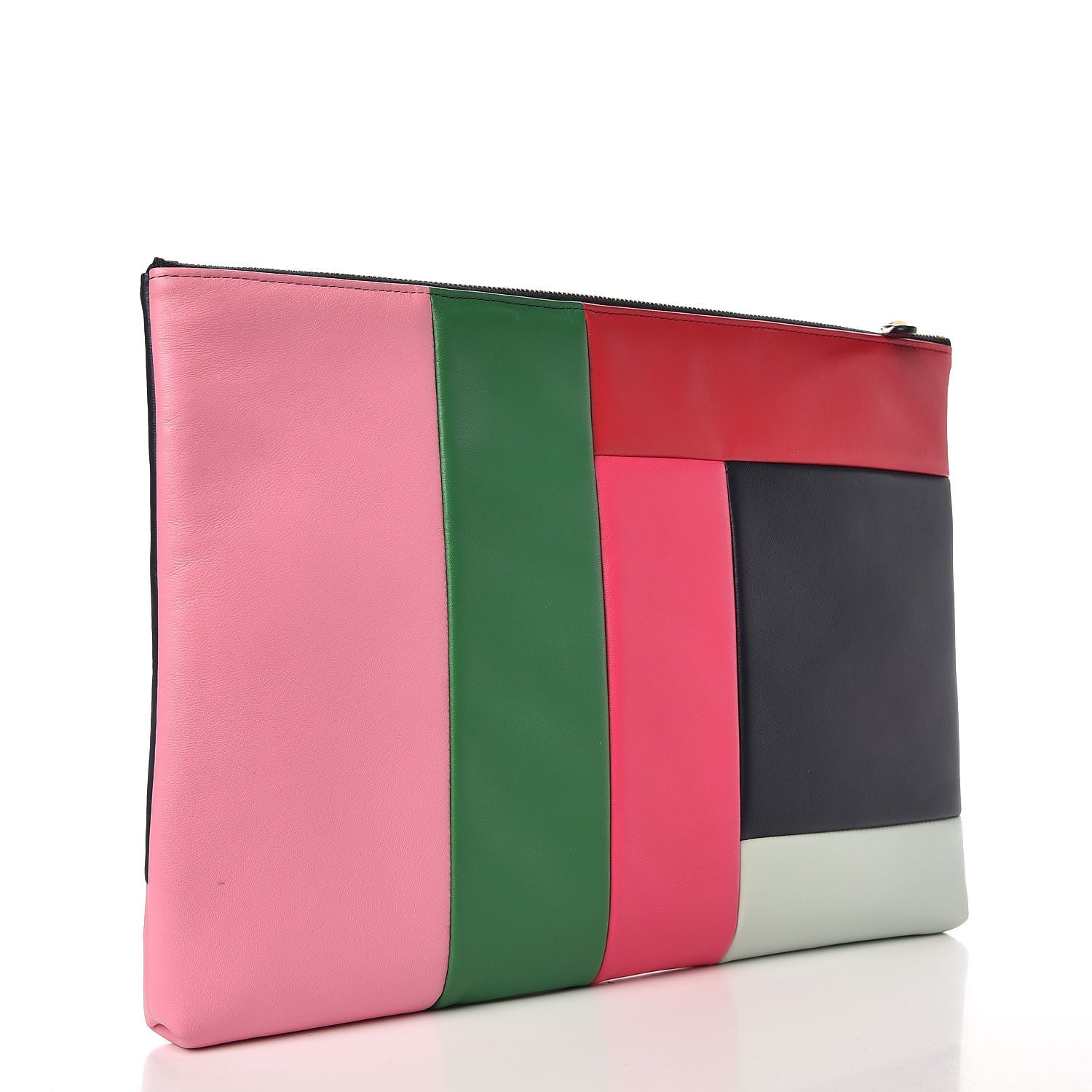 Chanel Lambskin Colorblock Cosmetic Case Multicolor 3 of 8