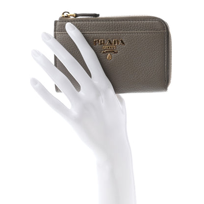 Prada Daino Colour Metal Zip Around Keychain Argilla 2 of 7