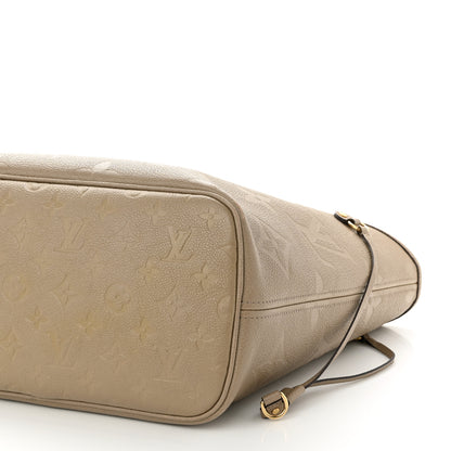 Louis Vuitton Empreinte Monogram Giant Neverfull MM Tourterelle 9 of 10