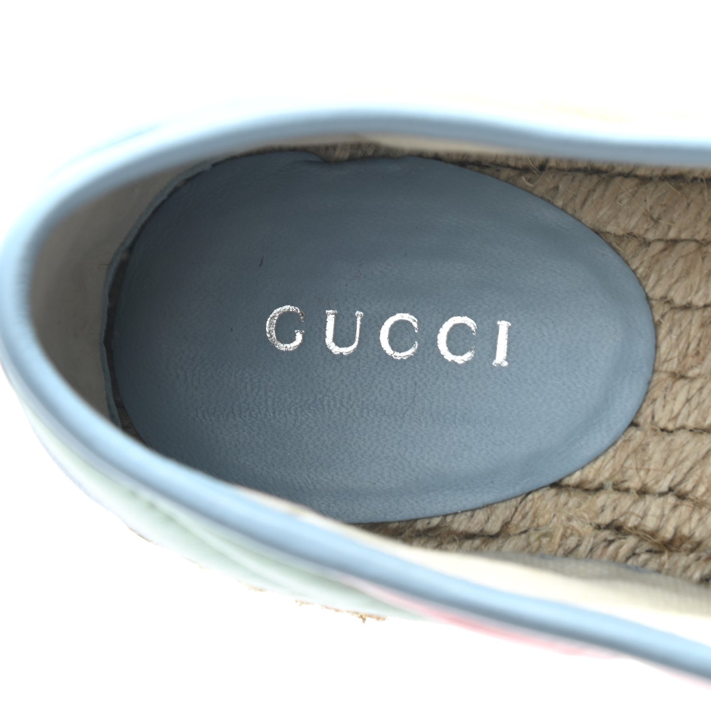 Nappa Matelasse Diagonal GG Marmont Espadrilles 38 Multicolor Pastel