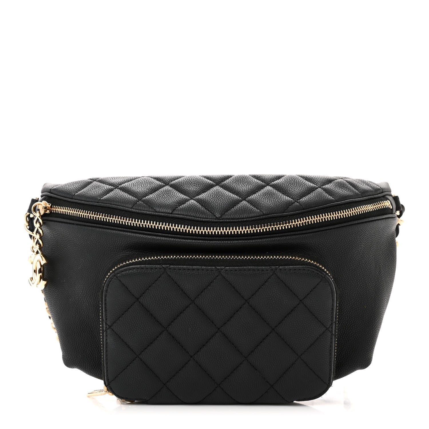Chanel Caviar Quilted Business Affinity Waist Belt Bag Black 1 of 10