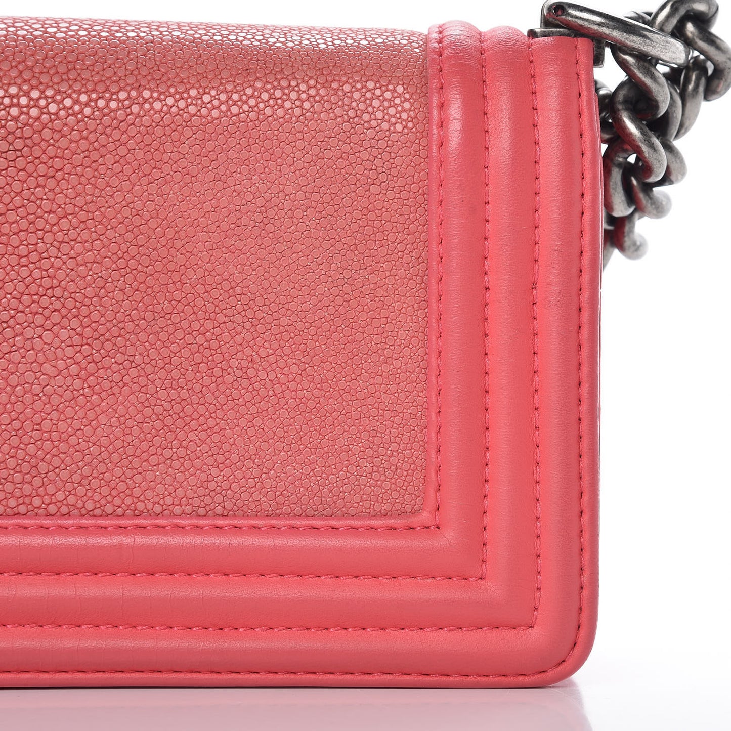 Galuchat Stingray Small Boy Flap Pink