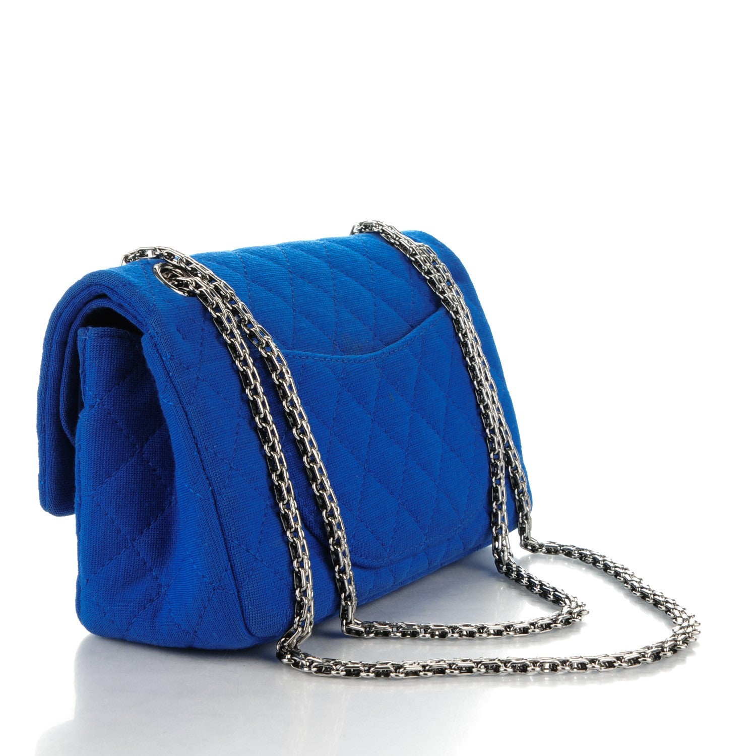 Chanel Jersey Quilted 2.55 Reissue 225 Blue 3 of 9