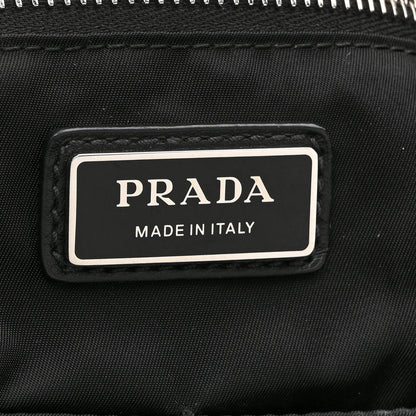 Prada Re-Nylon Triangle Padded Logo Tote Black 6 of 10