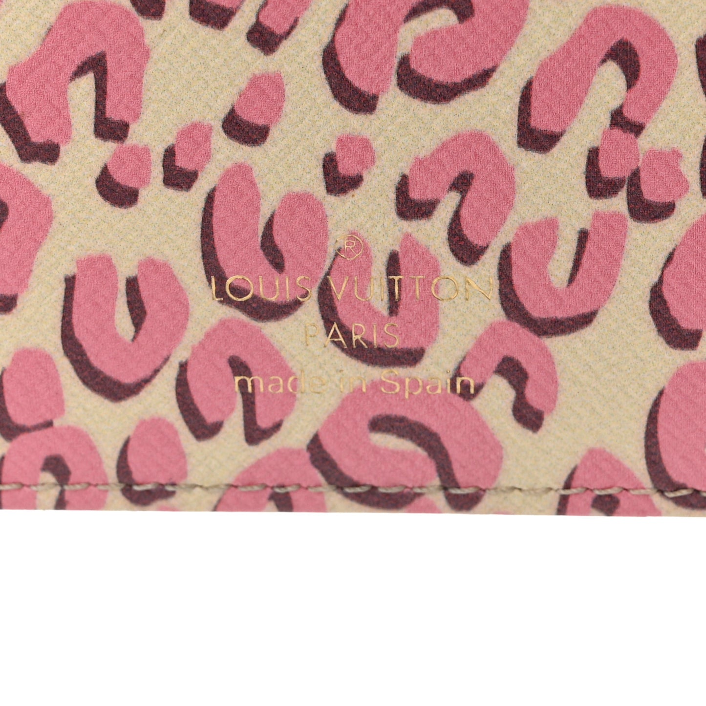 Monogram Leopard Insolite Wallet Blanc Corail