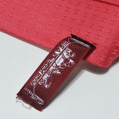 Hermes Mens Silk Printed Faconnee H Neck Tie 6 of 7