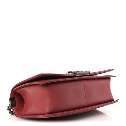 Chanel Lambskin Quilted Medium Boy Flap Dark Pink 4 of 11