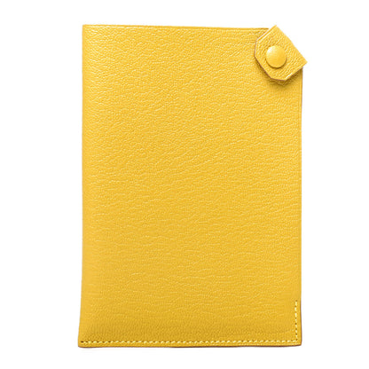 Hermes Chevre Mysore Tarmac PM Passport Holder Soleil 1 of 7