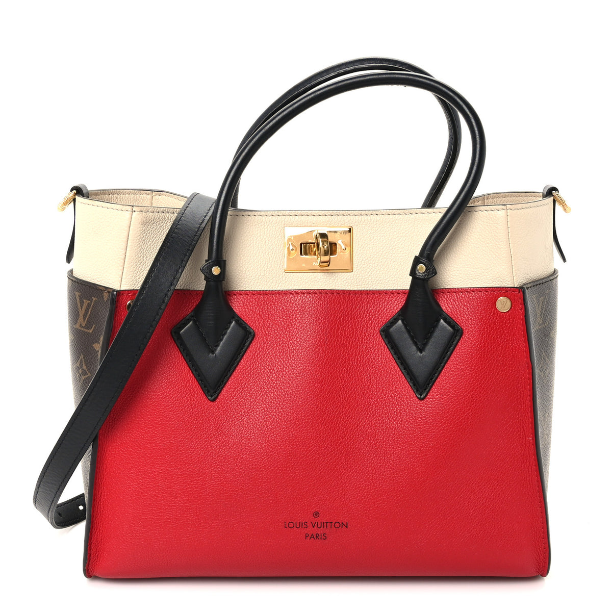 Calfskin Monogram On My Side Pirate Red