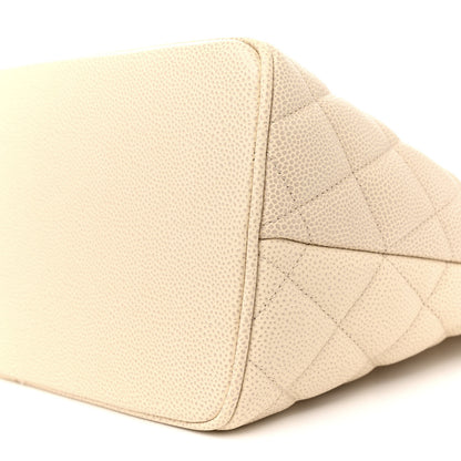 Chanel Caviar Quilted Medallion Tote Light Beige 10 of 16