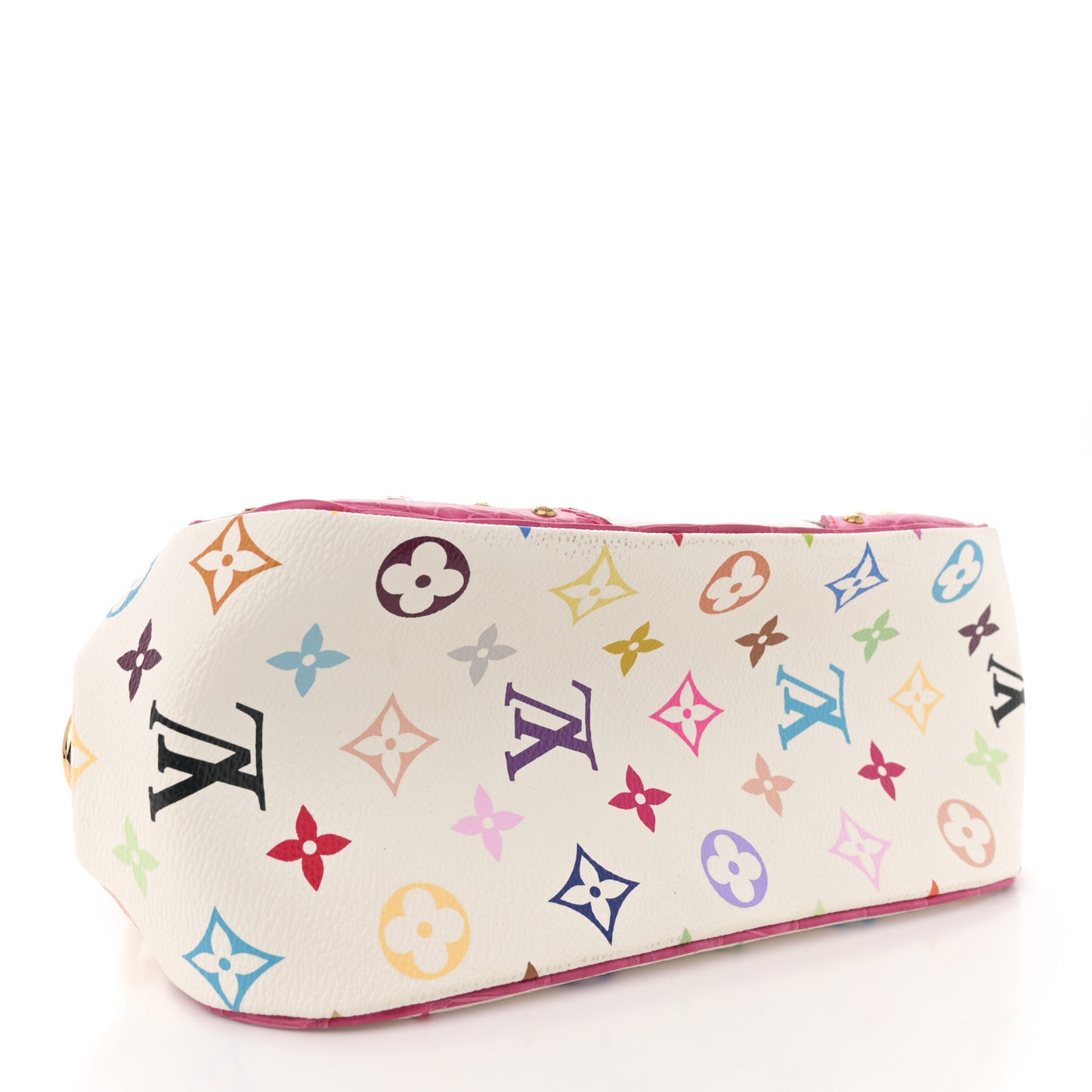 Monogram Multicolor Alligator Marilyn White