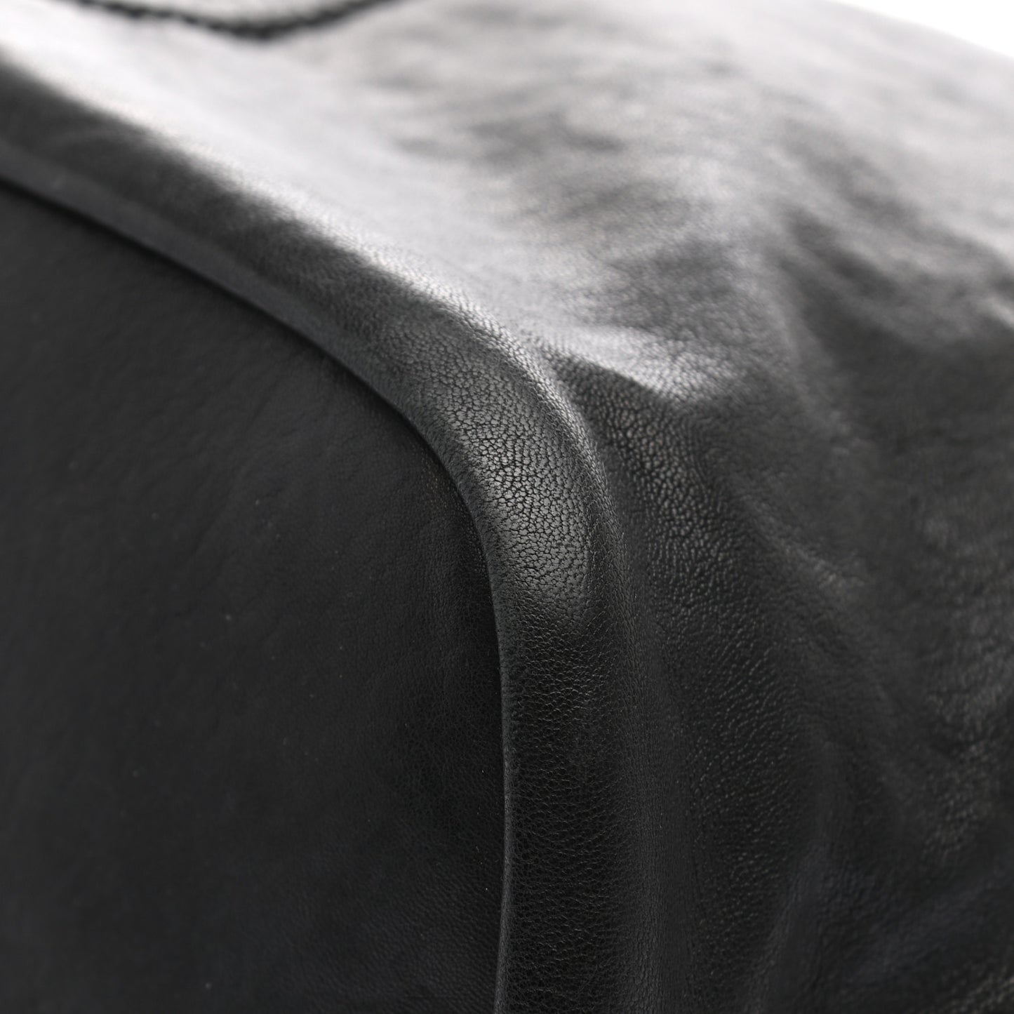 Lambskin Nightingale North South Tote Black
