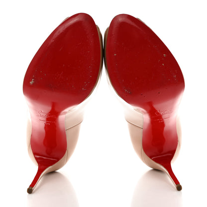 Christian Louboutin Patent New Very Prive 120 Pumps 40 Nude 5 of 8