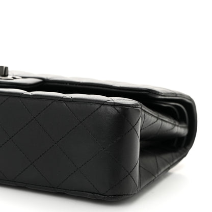 Chanel Lambskin Quilted Medium Double Flap So Black 10 of 11