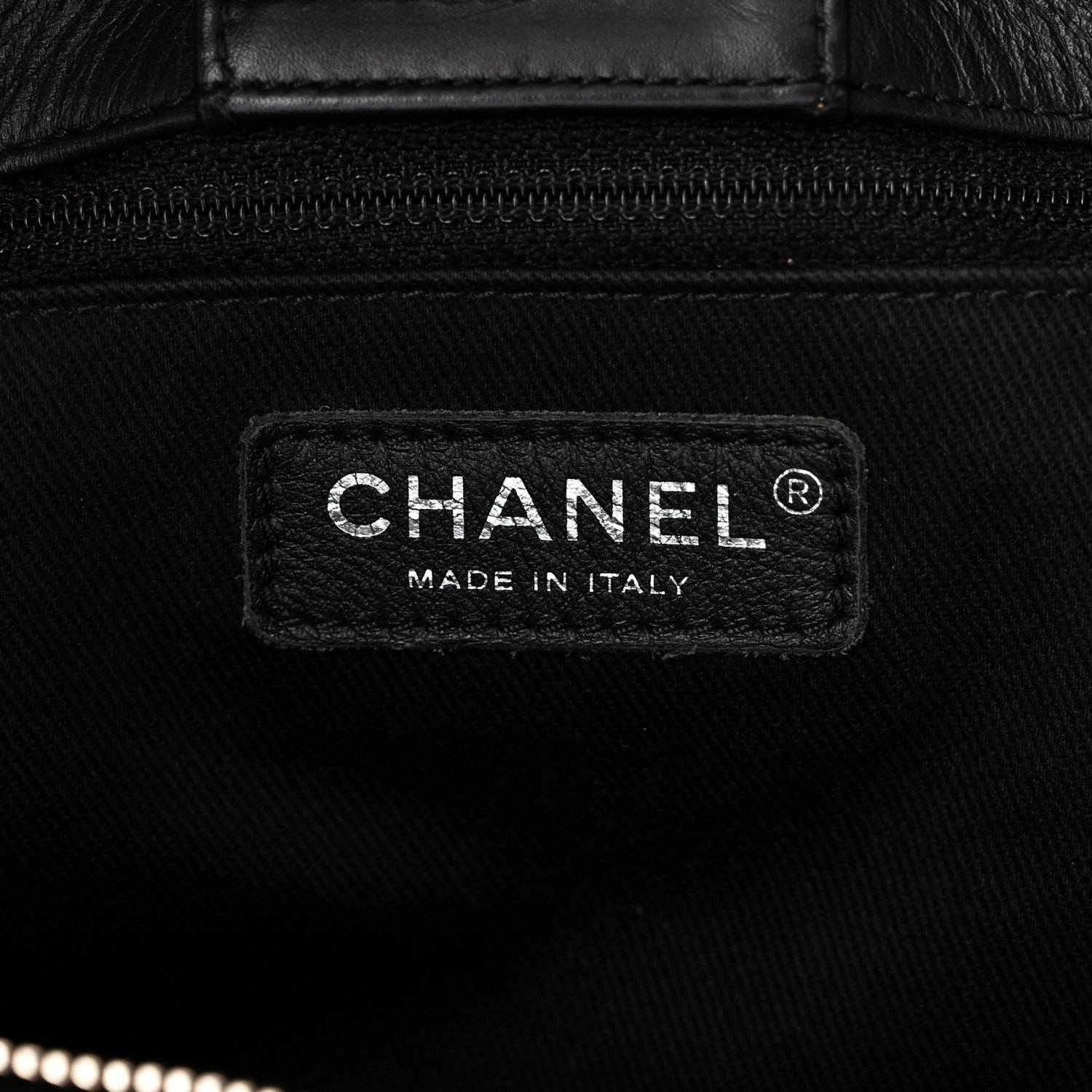 Chanel Calfskin Perforated Up In The Air Tote Black 6 of 10
