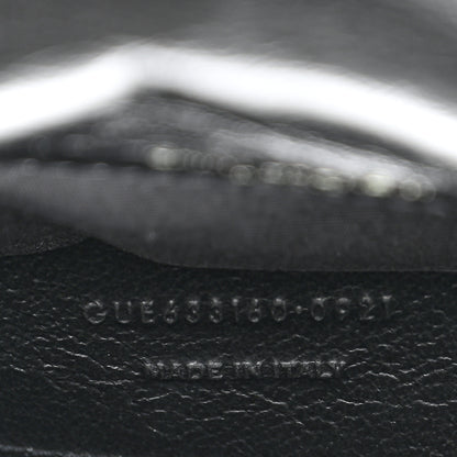 Saint Laurent Crinkled Lambskin Matelasse Monogram Baby Niki Chain Satchel Black 8 of 11