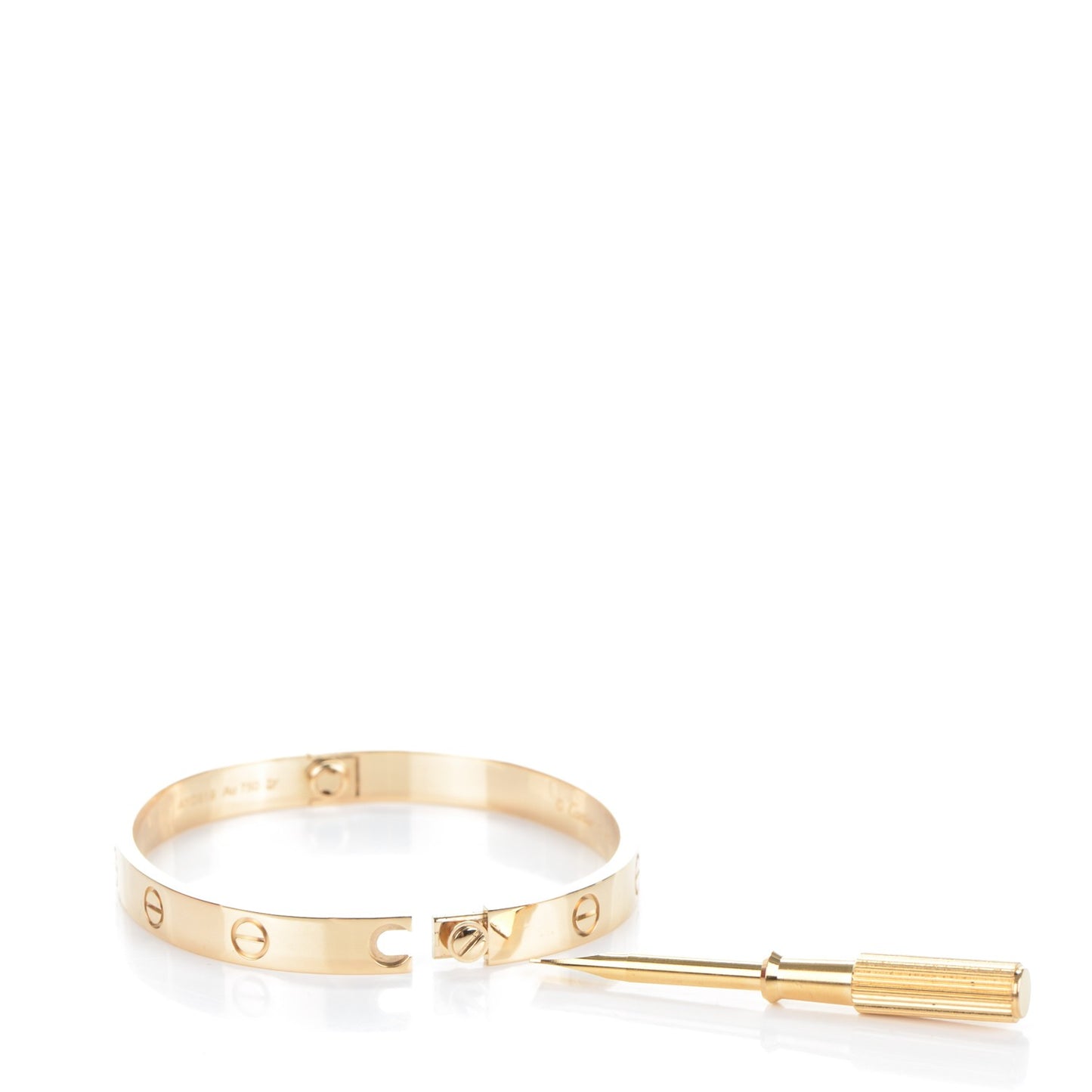 18K Yellow Gold LOVE Bracelet 17