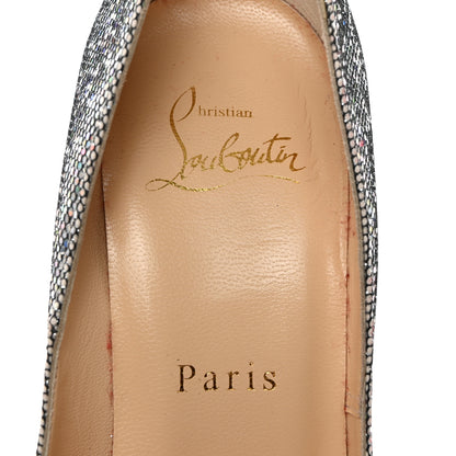 Christian Louboutin Nappa Strass So Kate Pumps 35.5 Silver 6 of 7