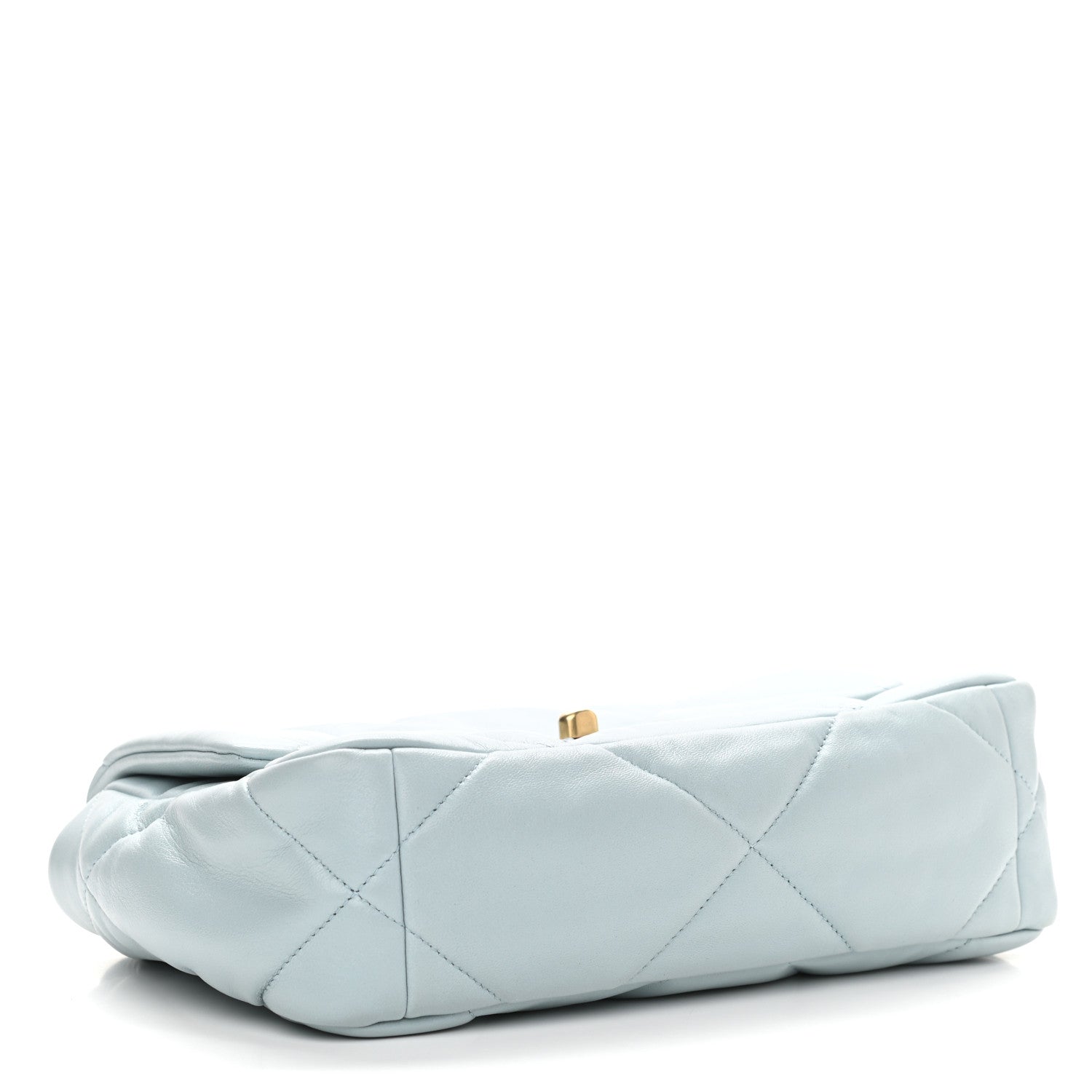 Chanel Lambskin Quilted Medium Chanel 19 Flap Light Blue 4 of 11