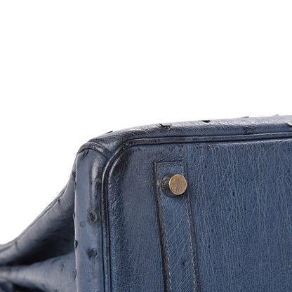 Hermes Ostrich Birkin 30 Bleu Roi 25 of 30
