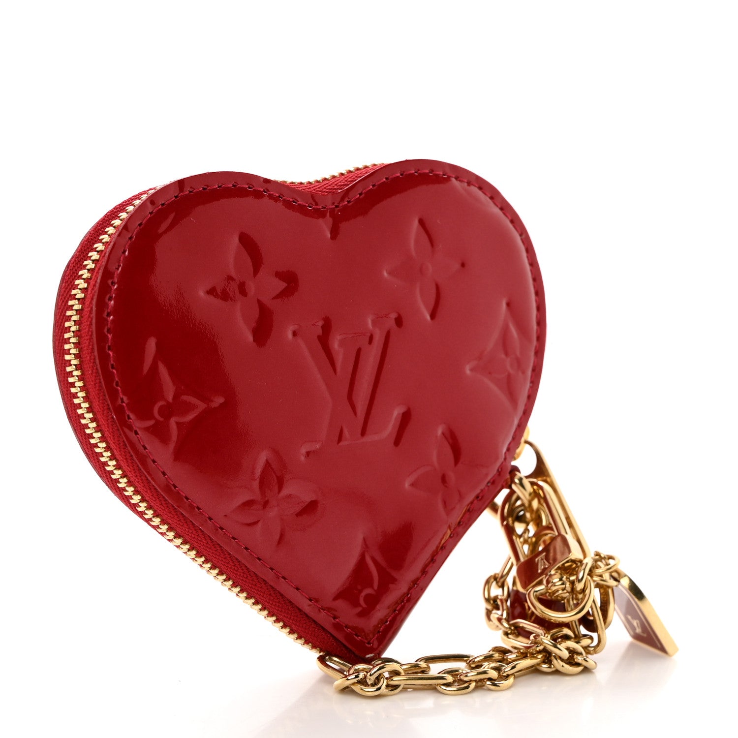 Louis Vuitton Vernis Coeur Heart Coin Purse Pomme D'Amour 3 of 7