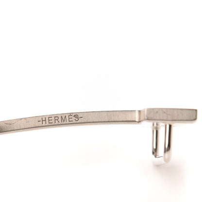 Hermes Brushed Palladium 32mm Quizz H Belt Buckle 4 of 5