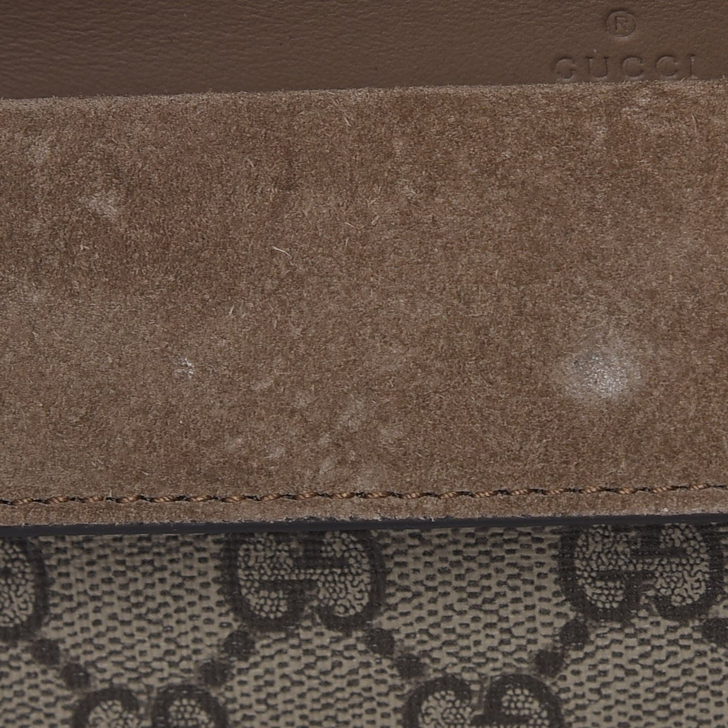GG Supreme Monogram Super Mini Dionysus Shoulder Bag Taupe