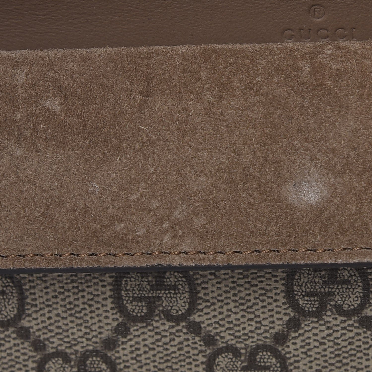 Gucci GG Supreme Monogram Super Mini Dionysus Shoulder Bag Taupe 7 of 9