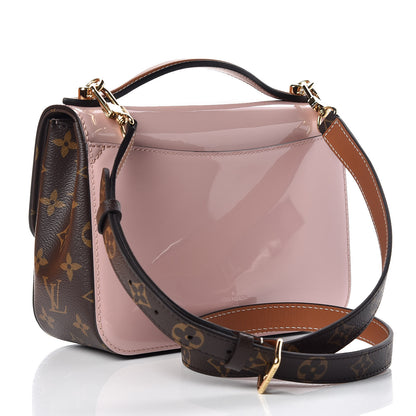 Louis Vuitton Patent Calfskin Monogram Cherrywood BB Rose Ballerine 3 of 9