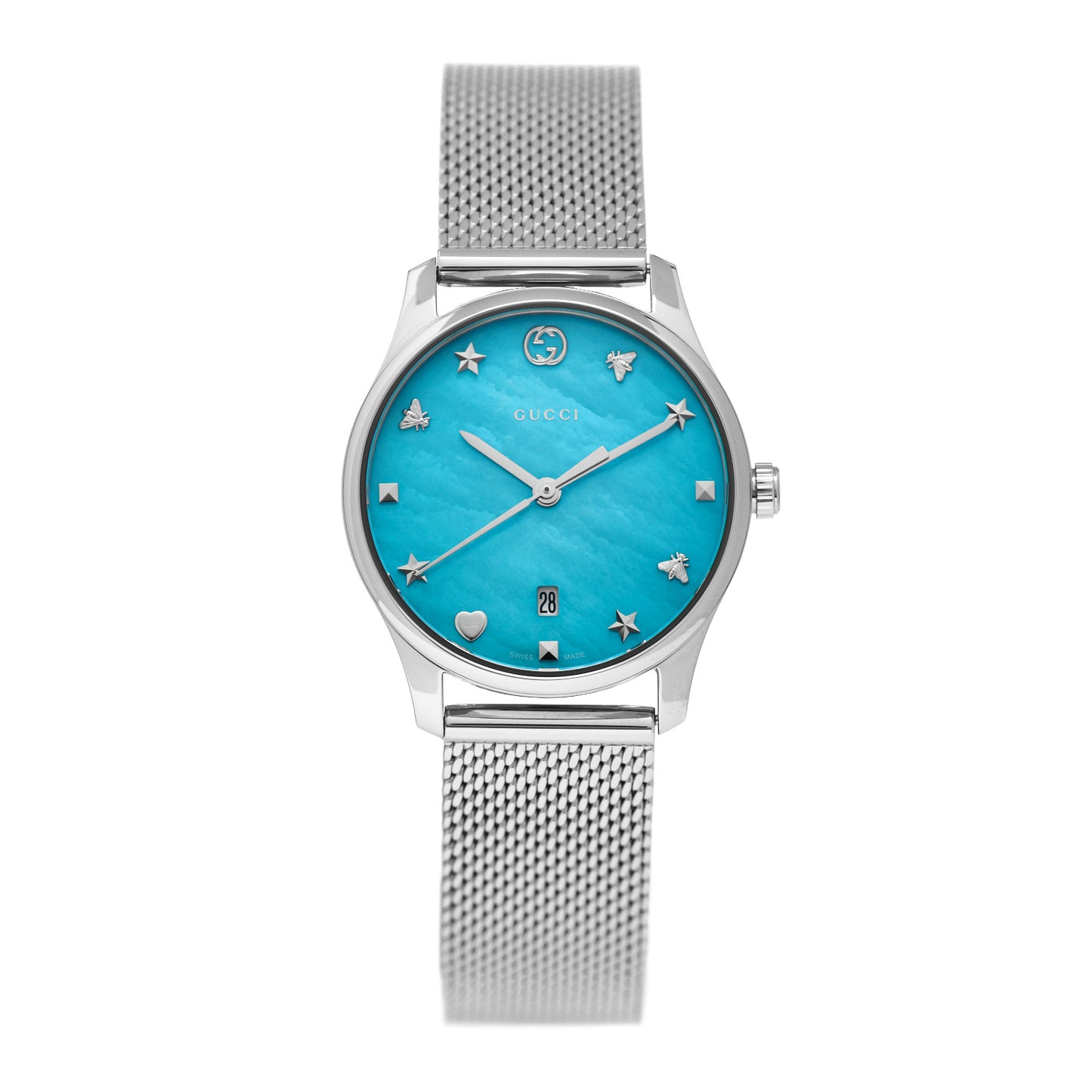 Stainless Steel Turquoise Mother of Pearl 29mm G-Timeless Charm Quartz Watch