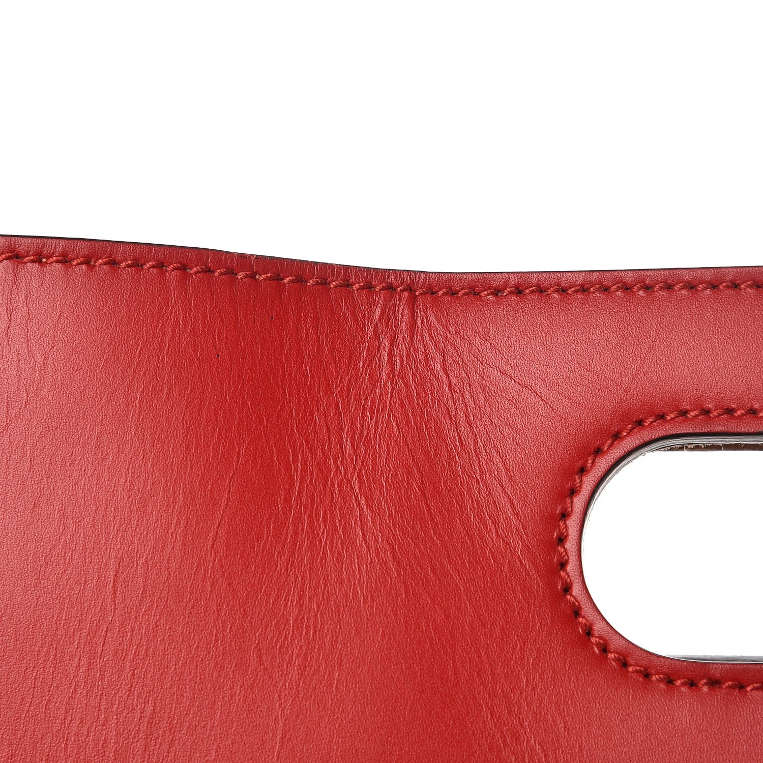 Gucci Calfskin Embossed Medium XL Tote Red 8 of 8