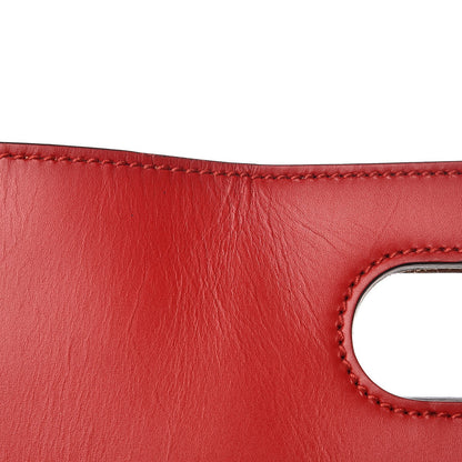 Gucci Calfskin Embossed Medium XL Tote Red 8 of 8