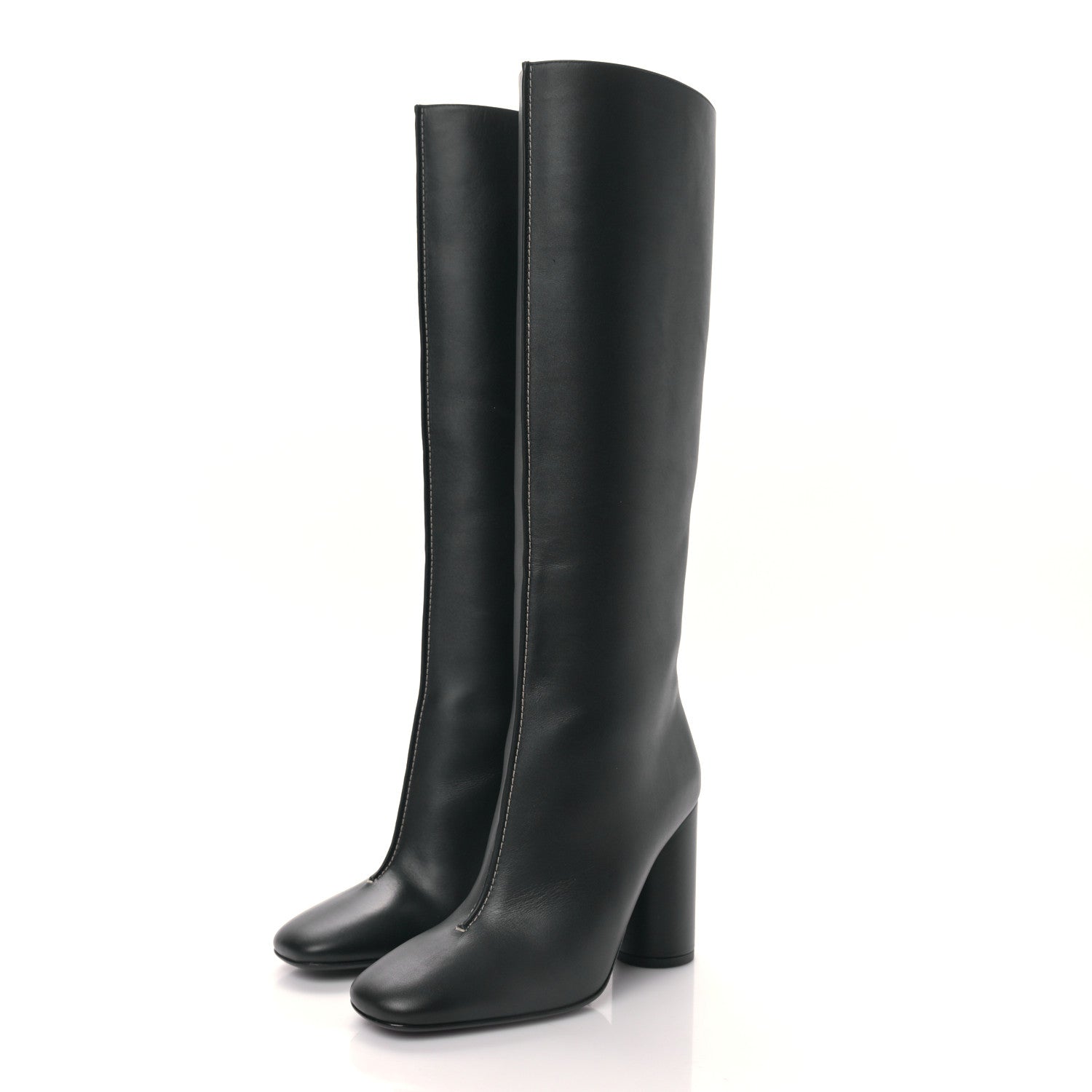 Hermes Calfskin Dressage Boots 35.5 Black 3 of 6