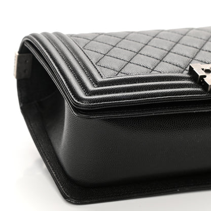 Chanel Caviar Quilted Medium Boy Flap Black 9 of 10