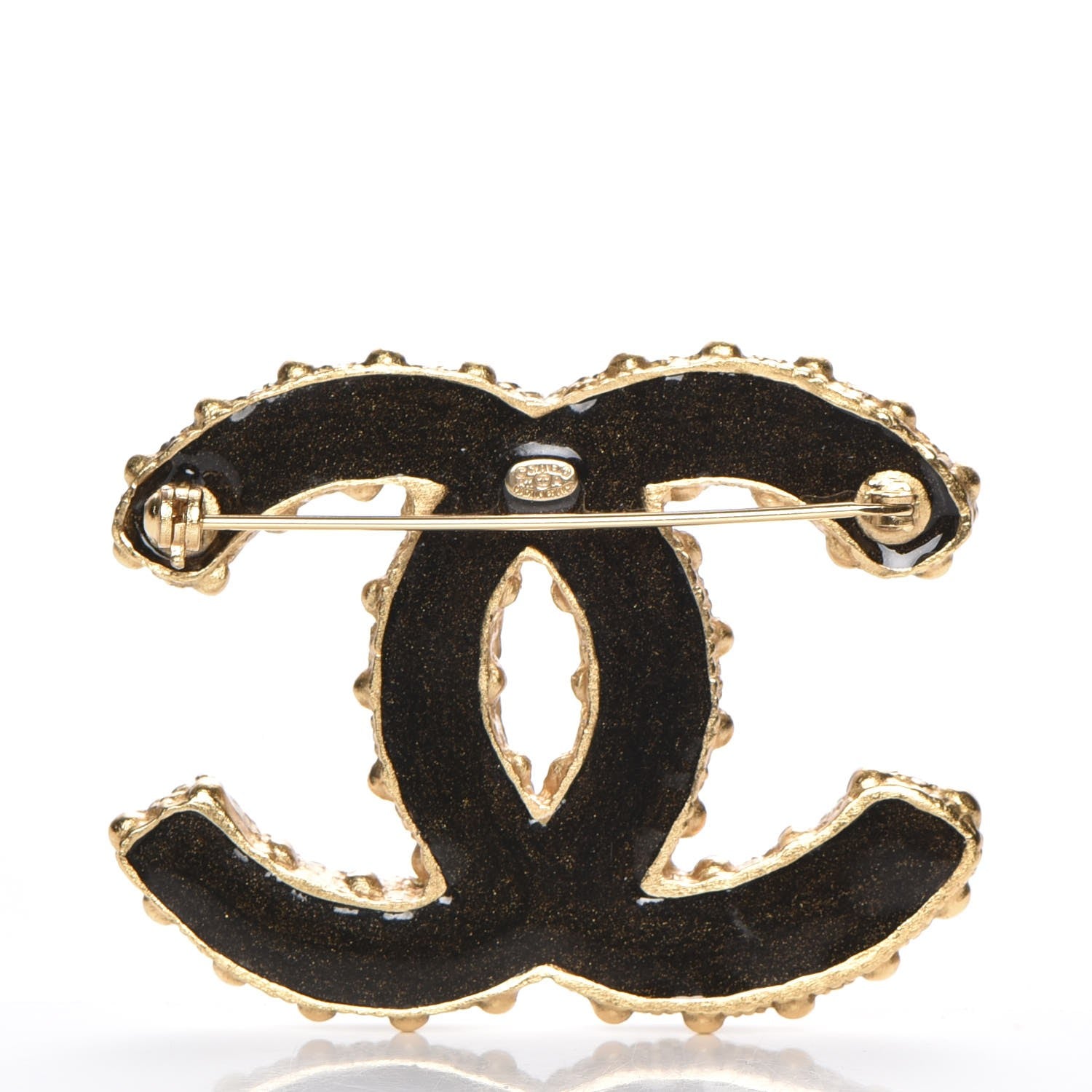 Chanel Bead CC Brooch Gold 3 of 5