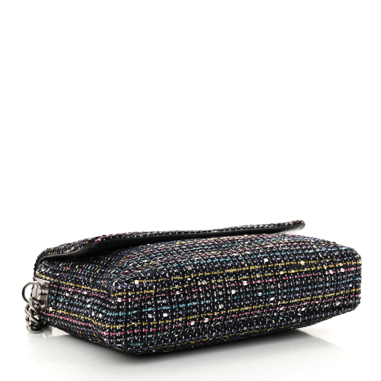 Chanel Tweed Small Messenger Flap Navy 4 of 11