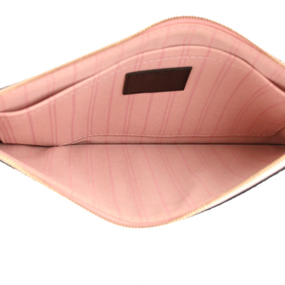 Louis Vuitton Damier Ebene Neo Neverfull MM Rose Ballerine 7 of 15