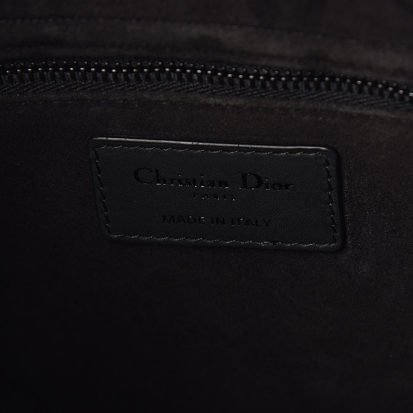 Ultra Matte Calfskin Cannage Medium Lady Dior Black