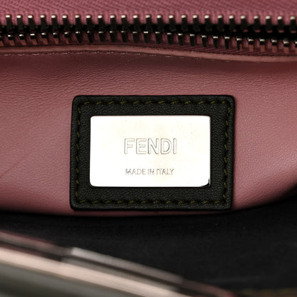 Fendi Vitello Seta Shiny Nappa Large Peekaboo Iconic Satchel Verde Prato 7 of 18