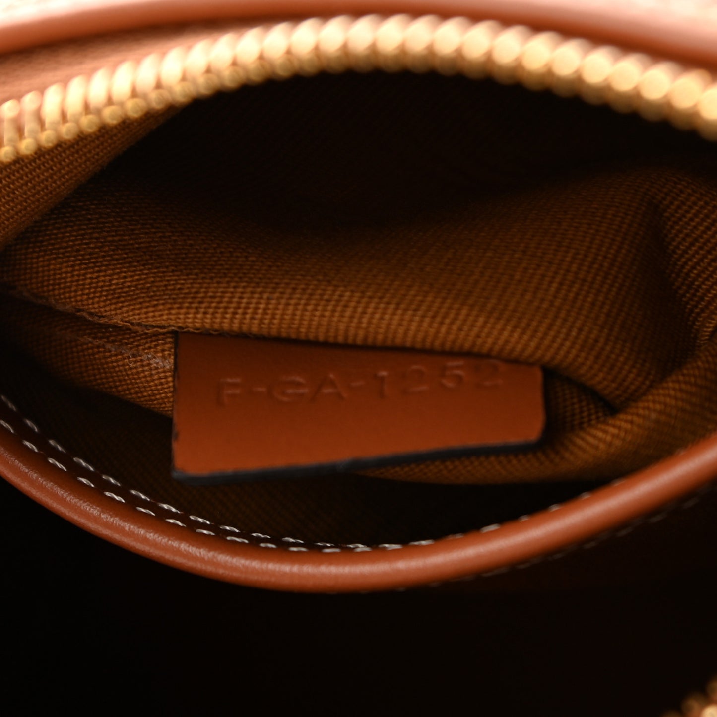 Triomphe Canvas Calfskin Small Boston Bag Tan