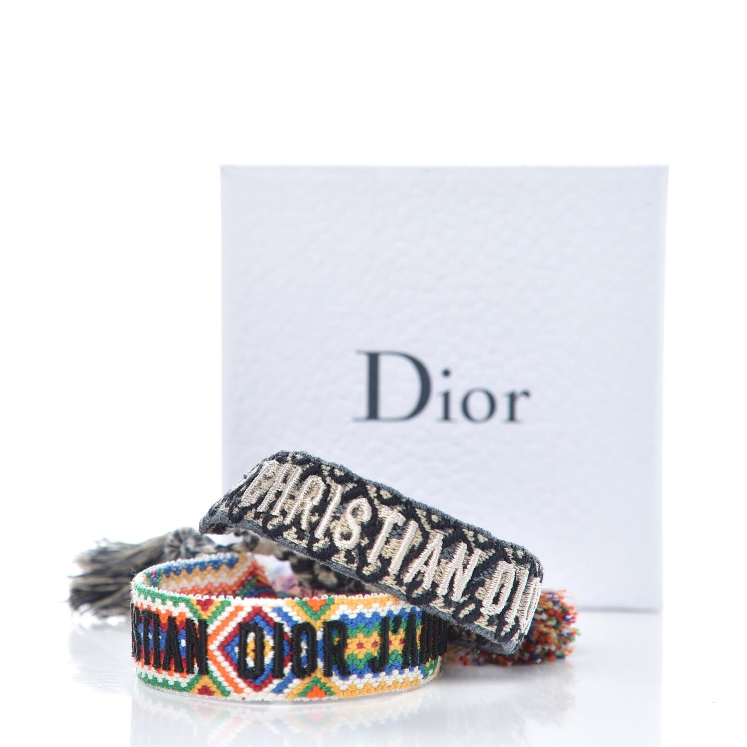 Christian Dior Woven Cotton J'Adior Friendship Bracelet Set 4 of 4