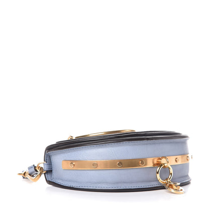 Chloe Calfskin Small Nile Bracelet Minaudiere Bag Washed Blue 5 of 8
